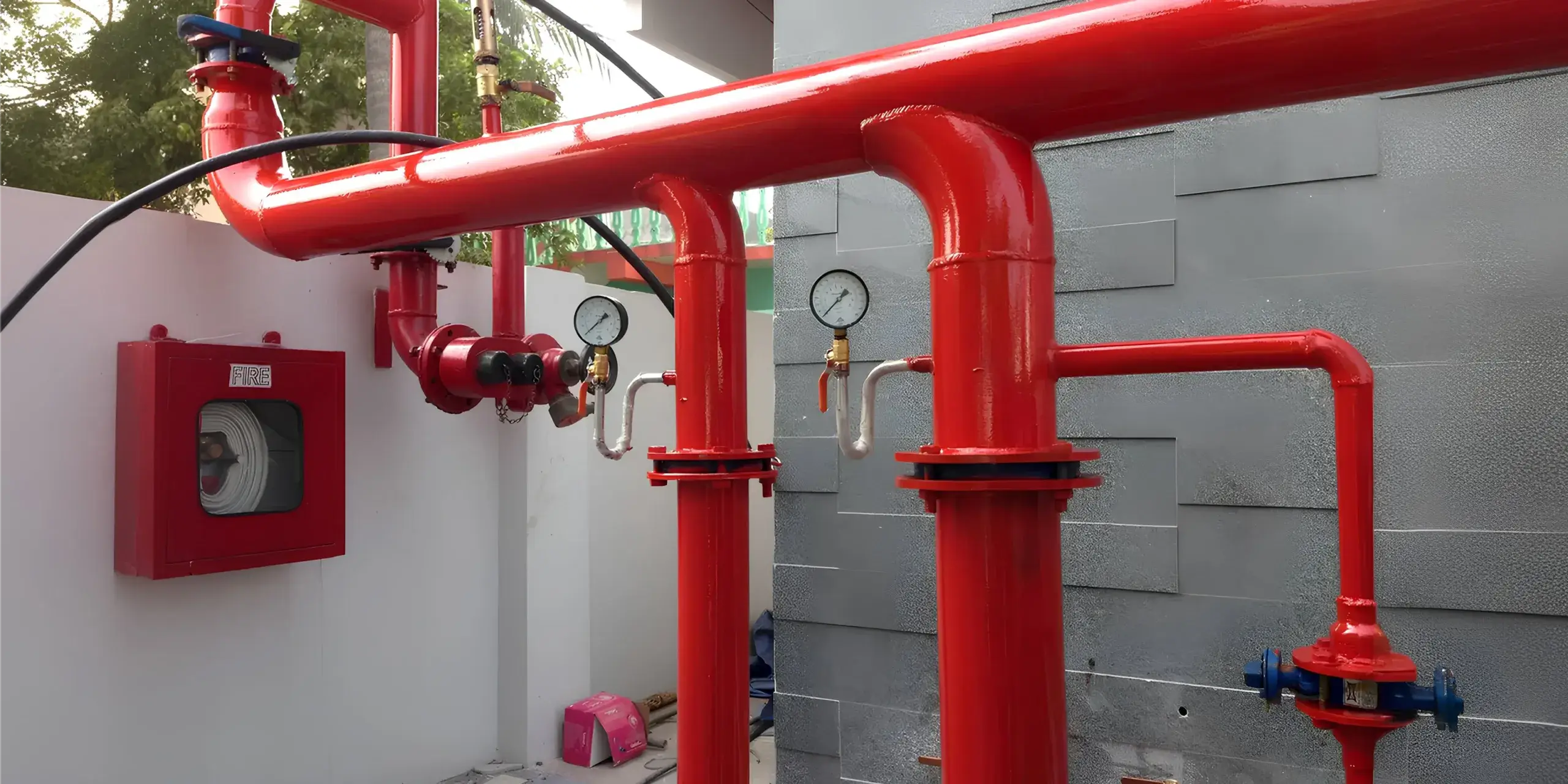 Industrial Fire Pump Room Installation and Hydrant System